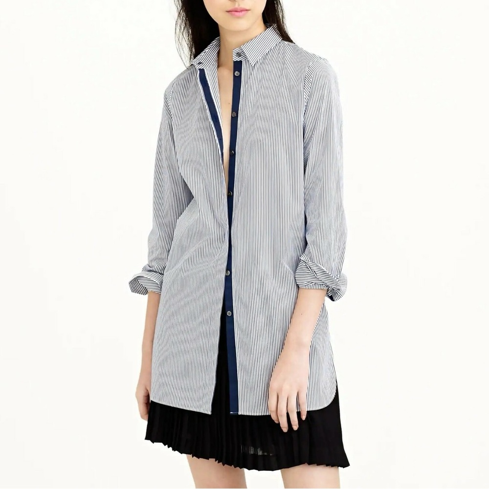 J. Crew • Endless Blue Stripe Button Up Shirt